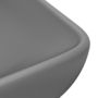 Voir la diapositive 5 : VIDAXL Lavabo de luxe rectangulaire Gris fonce mat 71x38 cm Ceramique