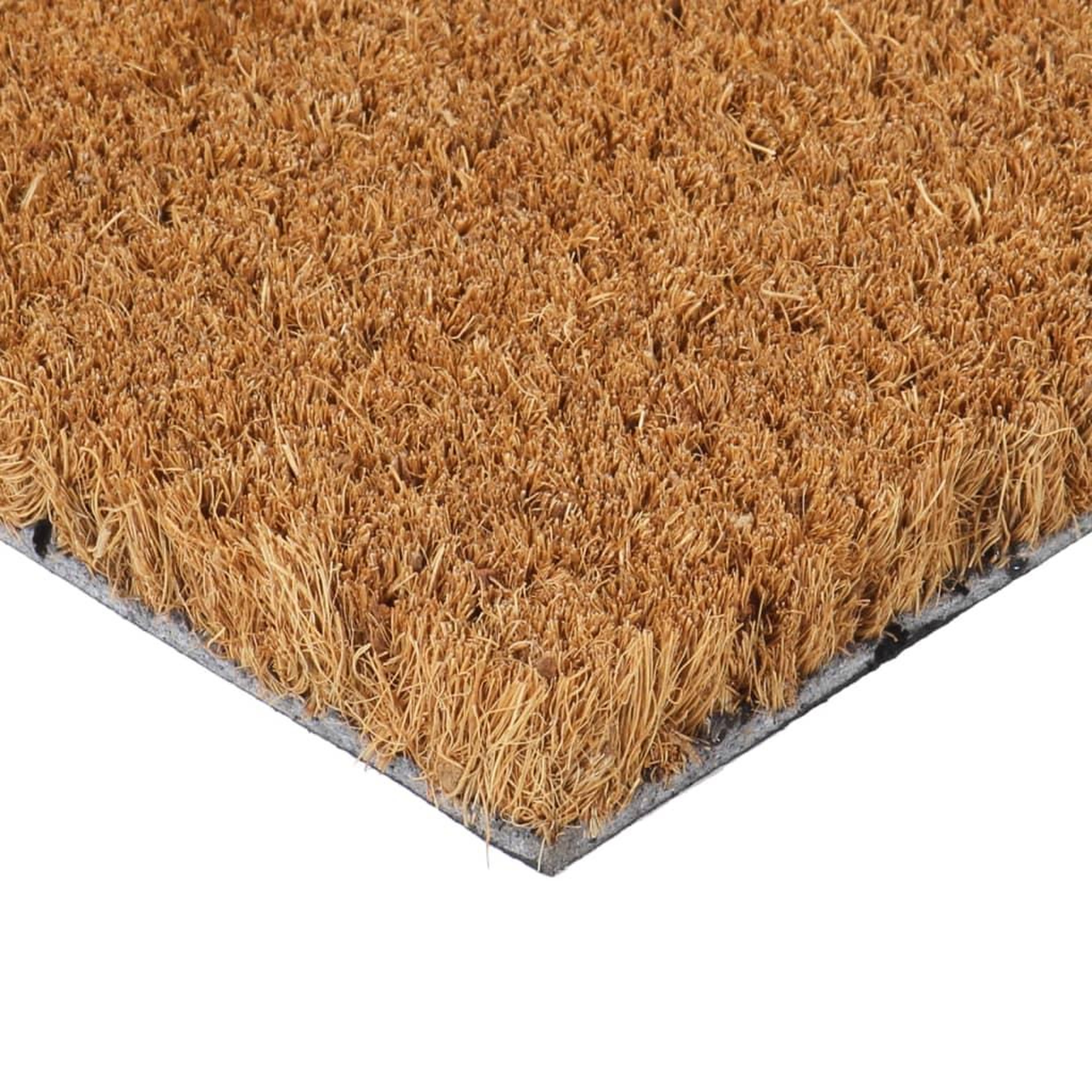 Voir la diapositive 3 : VIDAXL Tapis de porte naturel 45x75 cm fibre de coco touffete