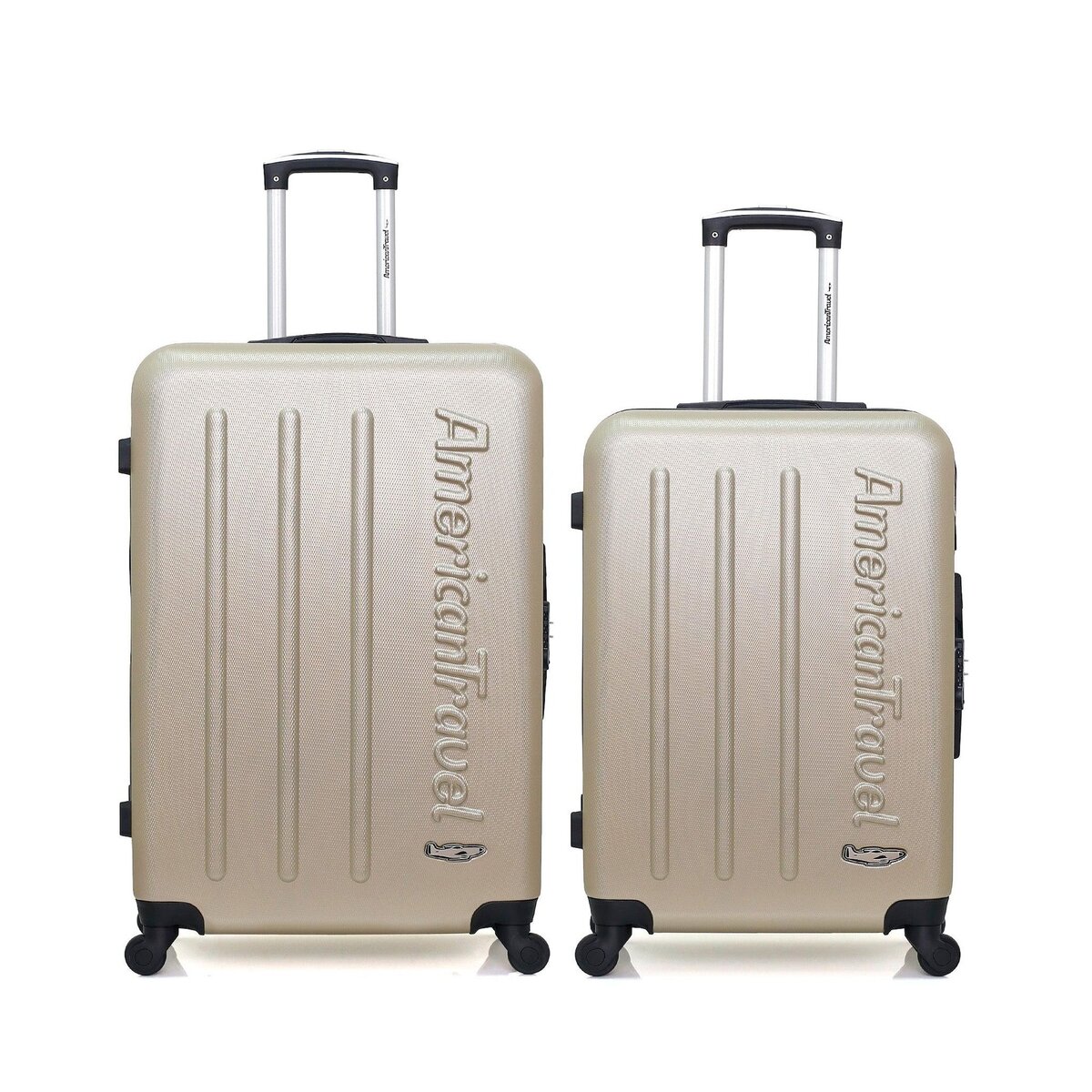 AMERICAN TRAVEL AMERICAN TRAVEL  - LOT DE 2  -  VALISE GRAND FORMAT ET VALISE WEEKEND BRONX