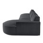 Voir la diapositive 3 : LISA DESIGN Spiaggia - canapé d'angle droit - forme arrondie - 5 places - en velours côtelé