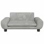 Voir la diapositive 3 : VIDAXL Canape pour enfants gris clair 70x45x33 cm velours