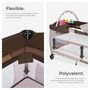 Voir la diapositive 3 : tectake Lit de voyage pour enfants peu encombrant pliable et réglable en hauteur marron