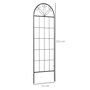 Voir la diapositive 3 : OUTSUNNY Treillis de jardin lot de 2 supports pour plantes grimpantes - dim. 51L x 152H cm - métal époxy noir