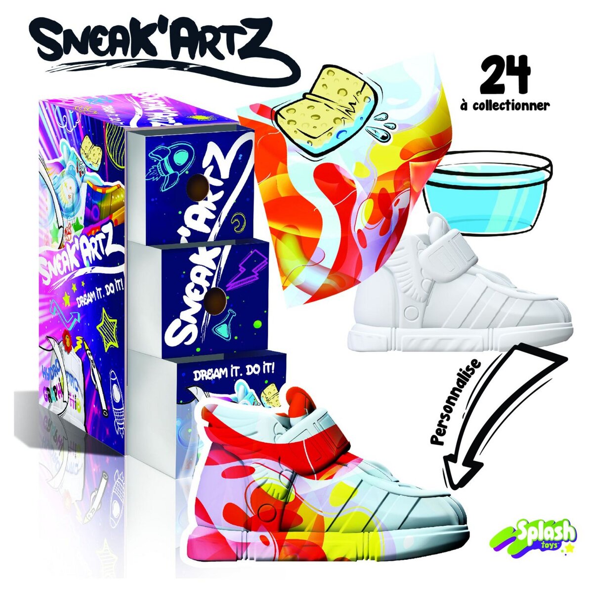 SPLASH TOYS Sneak'Artz - Série 3 Starter Set Asst
