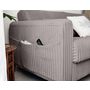 Voir la diapositive 5 : LISA DESIGN Owen - canapé 3 places convertible express couchage quotidien 140 cm matelas 12 cm en velours côtelé grosses côtes