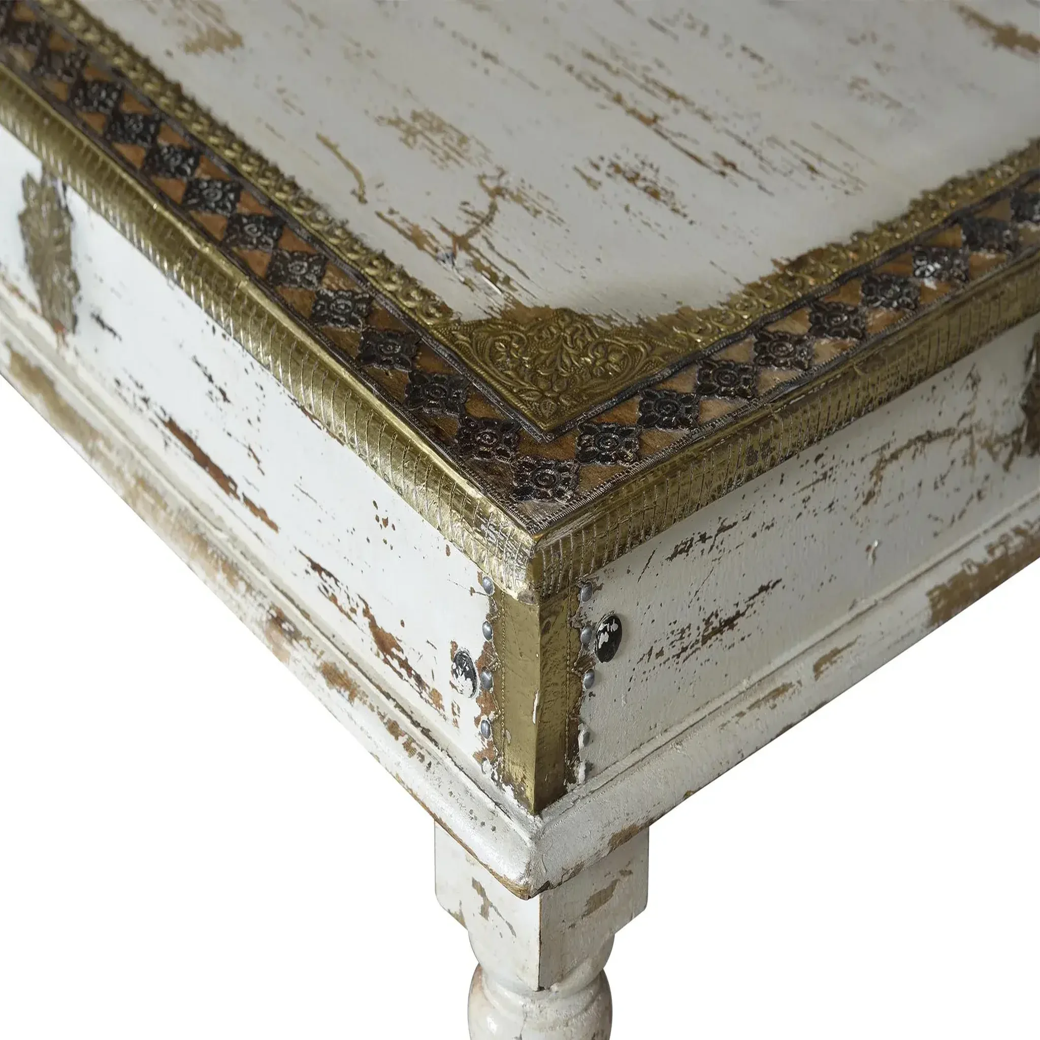 Voir la diapositive 5 : GINER Y COLOMER SL Table basse en bois de manguier 140 cm style colonial
