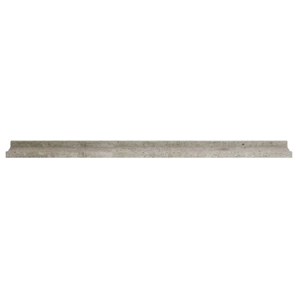 VIDAXL Etageres murales 4 pcs Gris beton 100x9x3 cm