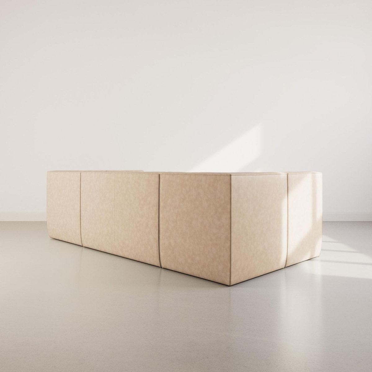 LISA DESIGN Alya - canapé modulable panoramique 7 places en simili