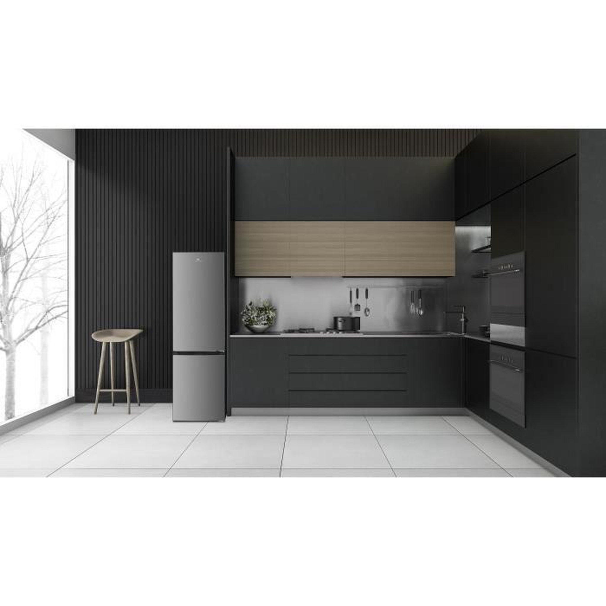 Voir la diapositive 4 : CONTINENTAL EDISON Réfrigérateur congélateur bas 253L Total No Frost Classe E inox – Continental Edison CEFC251NFS