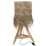 Paris Prix Lampe à Poser en Teck  Rafi  80cm Naturel