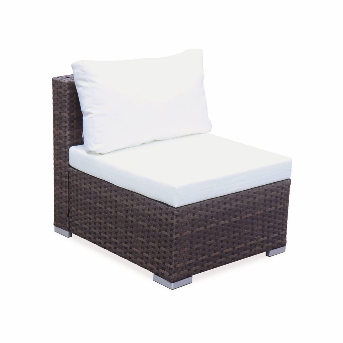 SWEEEK Salon de jardin en résine pour 4 personnes - Torino