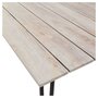 Voir la diapositive 3 : GARDENSTAR  Table de jardin 180x100 cm acier/alu plateau imitation Bois  ANTIBE