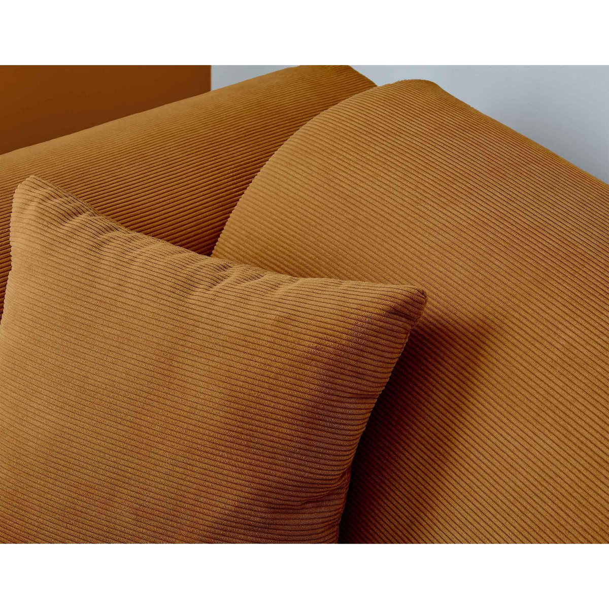 LISA DESIGN Aumance - canapé d'angle droit 4 places - en velours côtelé