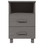 Voir la diapositive 4 : VIDAXL Tables de chevet HAMAR 2 pcs Gris clair 40x35x62 cm Bois massif