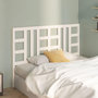 Voir la diapositive 3 : VIDAXL Tete de lit Blanc 146x4x100 cm Bois massif de pin