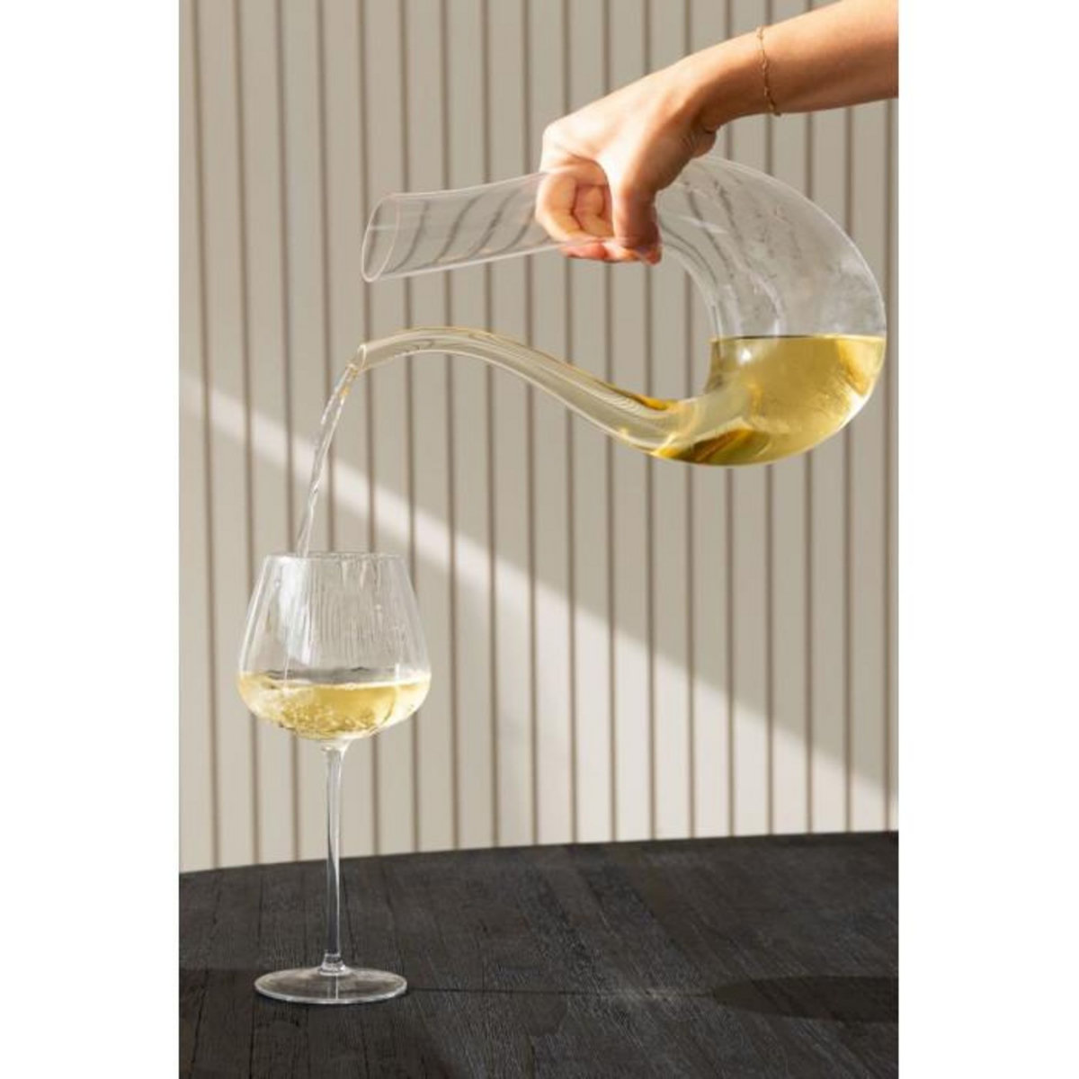 Paris Prix Carafe Design en Verre  U  1,5L Transparent
