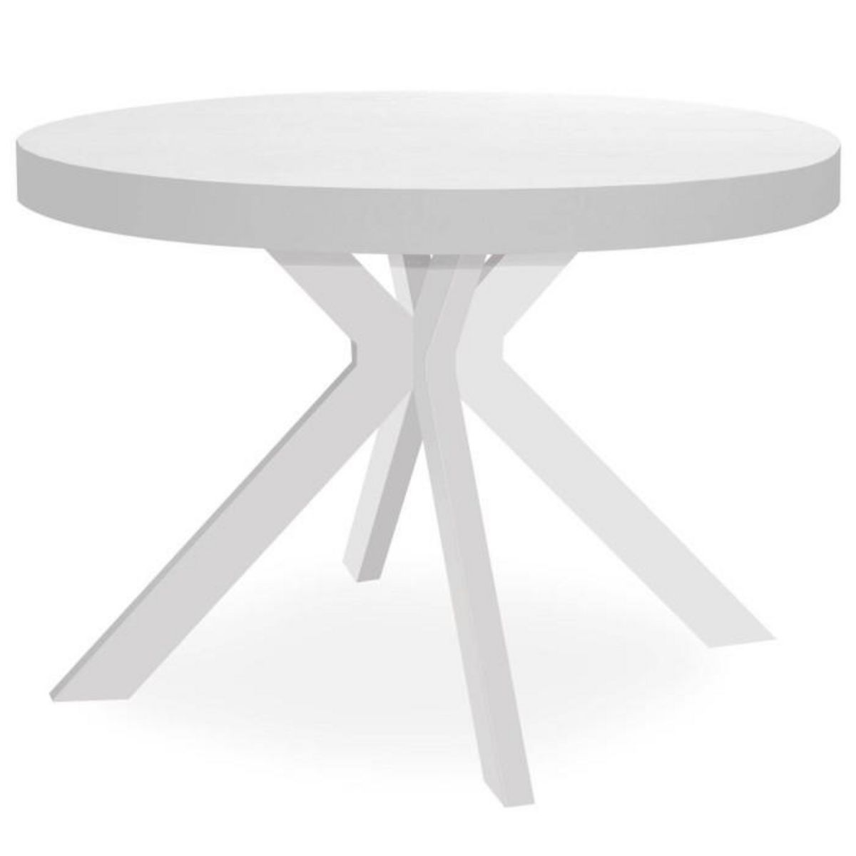 Paris Prix Table Ronde Extensible  Zefane  110-260cm Blanc