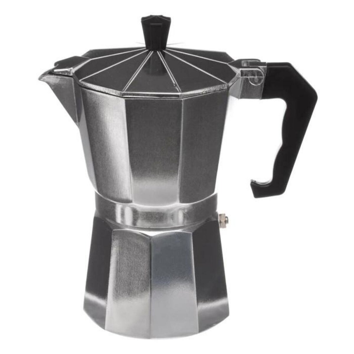 SECRET DE GOURMET Cafetière Italienne  6 Tasses  18cm Argent