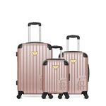 LES P'TITES BOMBES LPB LPB LUGGAGE - Lot de 3 - Valise weekend, valise cabine et valise cabine XXS MARIANNE. Coloris disponibles : Bleu, Beige, Noir, Gris, Rose