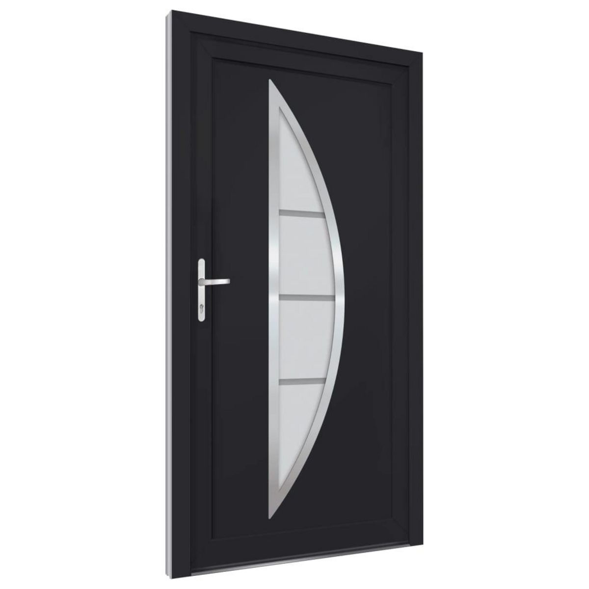 VIDAXL Porte d'entree anthracite 108x200 cm PVC