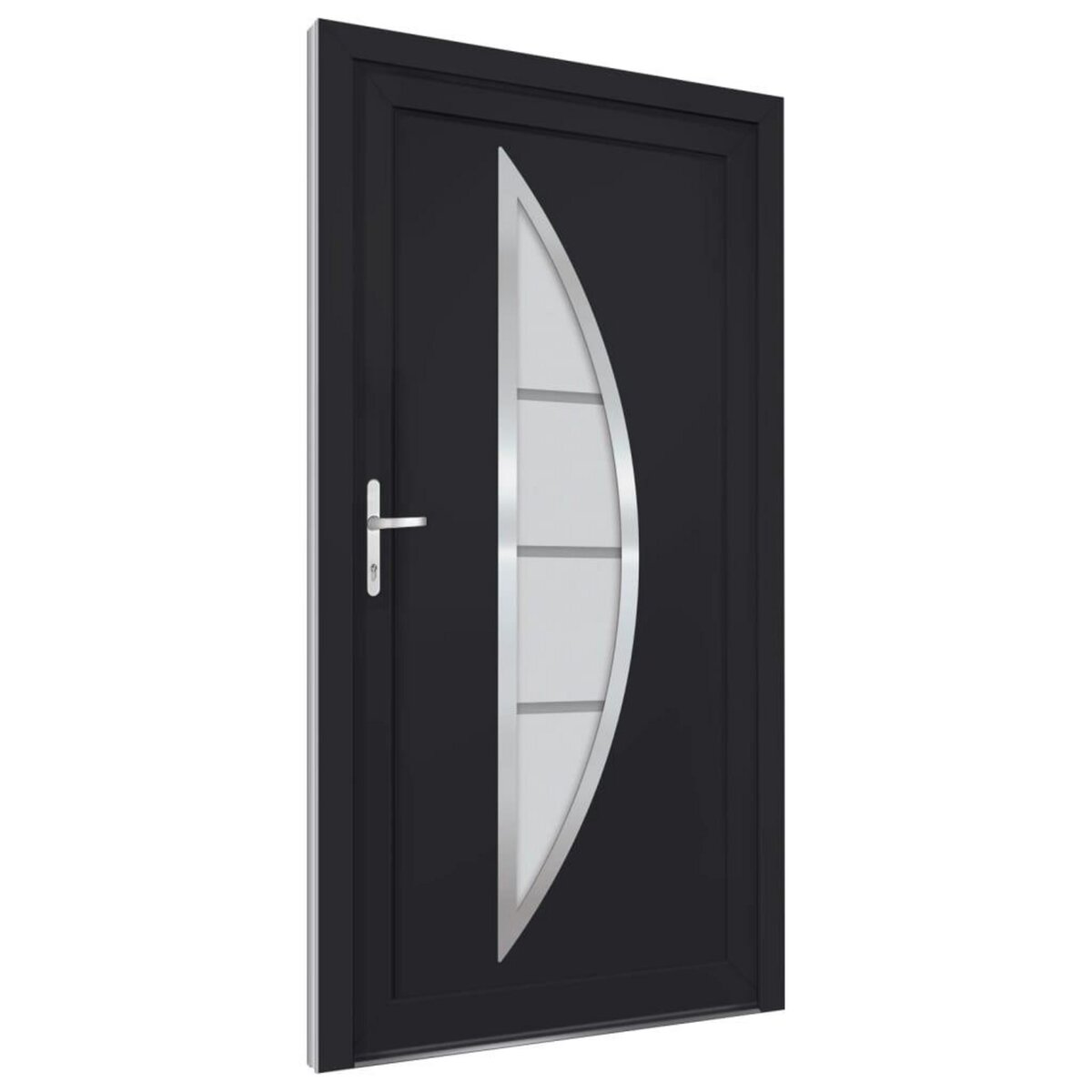 VIDAXL Porte d'entree anthracite 108x200 cm PVC