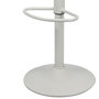 Voir la diapositive 3 : FORNORD Lot de 2 tabourets de bar avec coussins effet cuir blanc mat