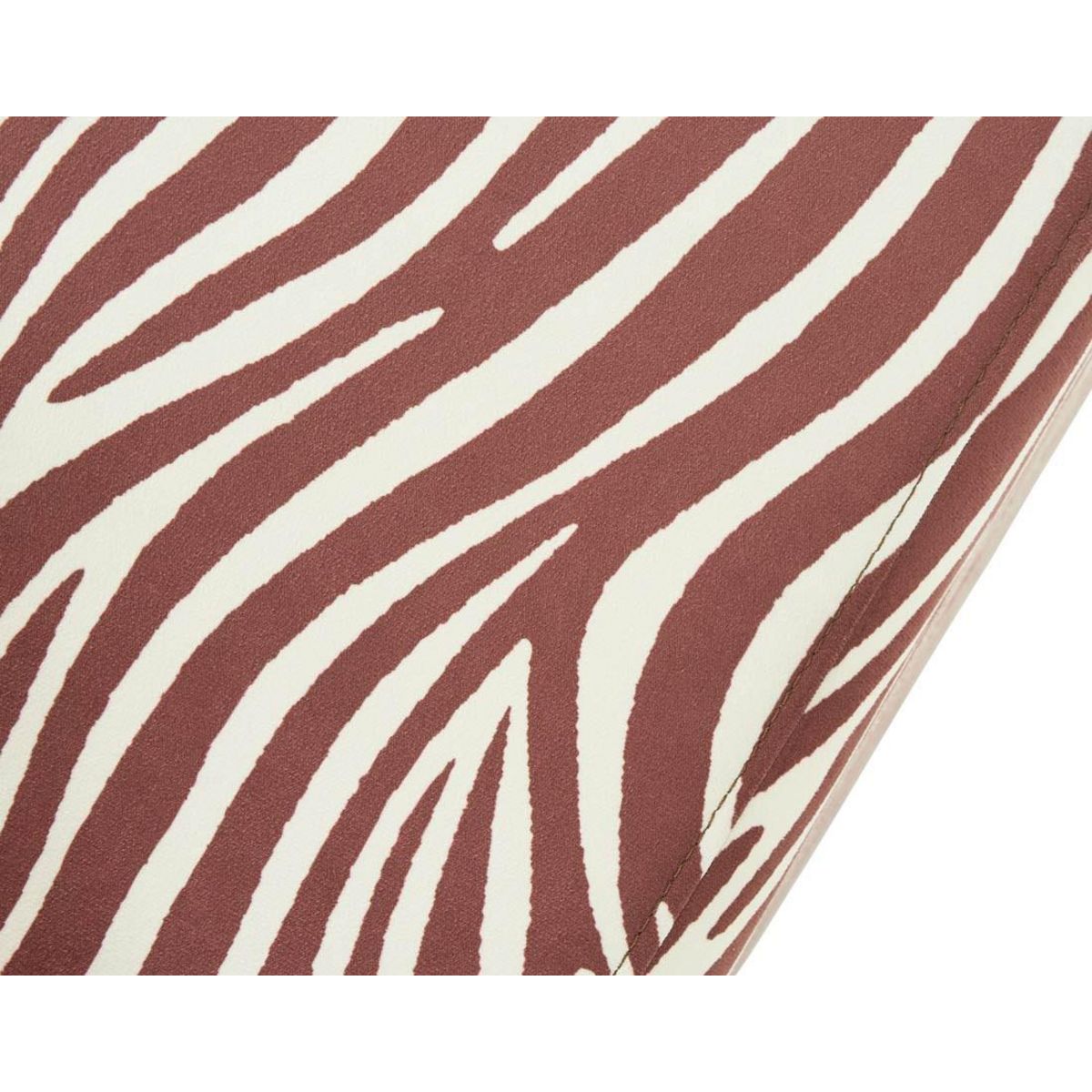 LISA DESIGN Onyx - fauteuil sans accoudoirs zèbre en velours