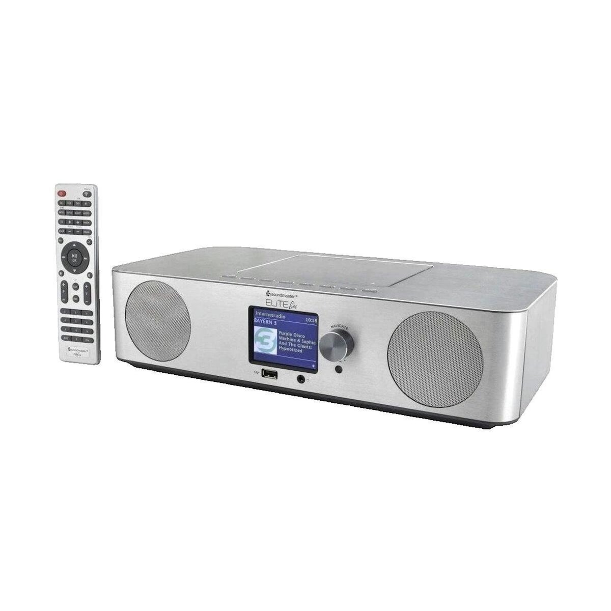 IBIZA SOUND Système audio Aster Soundmaster ICD2060SI Argent avec radio DAB+ et Bluetooth