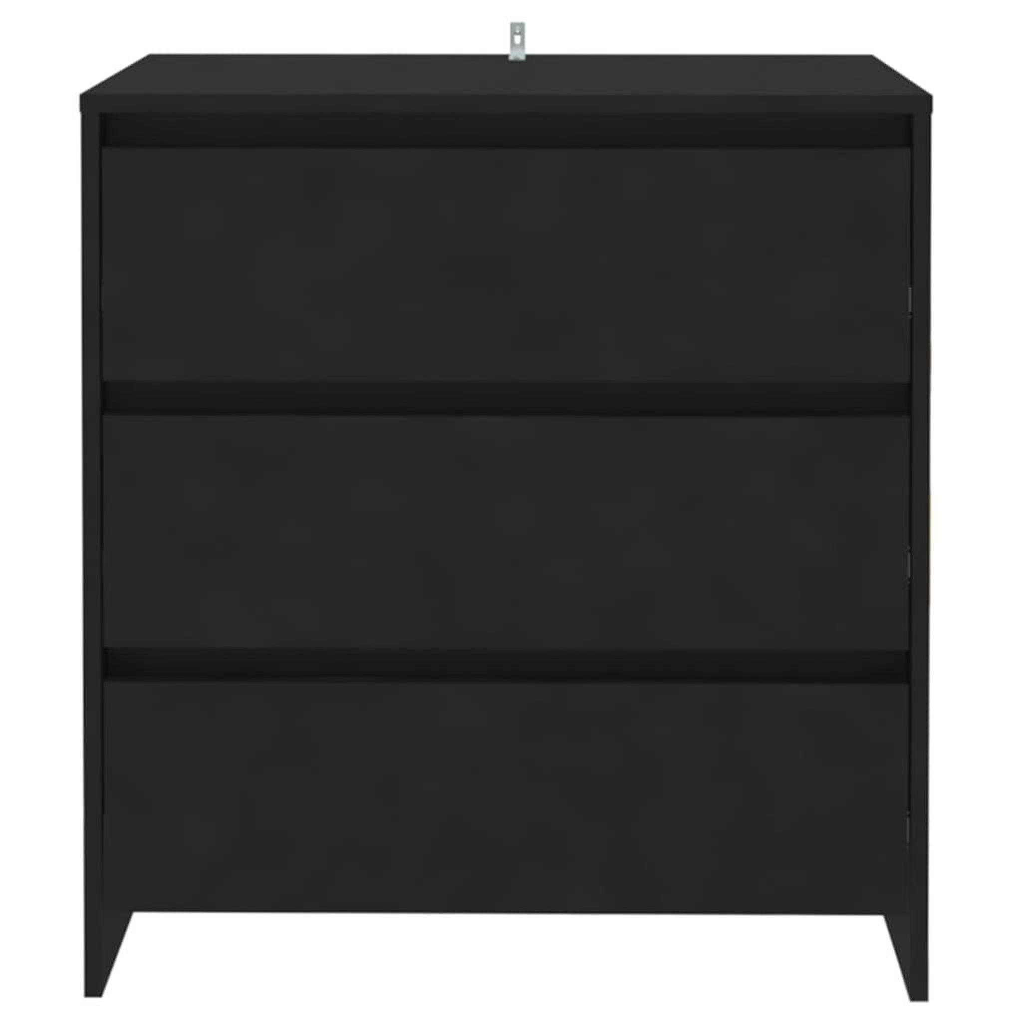 Voir la diapositive 3 : VIDAXL Buffet Noir 70x41x75 cm Bois d'ingenierie