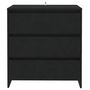 Voir la diapositive 3 : VIDAXL Buffet Noir 70x41x75 cm Bois d'ingenierie
