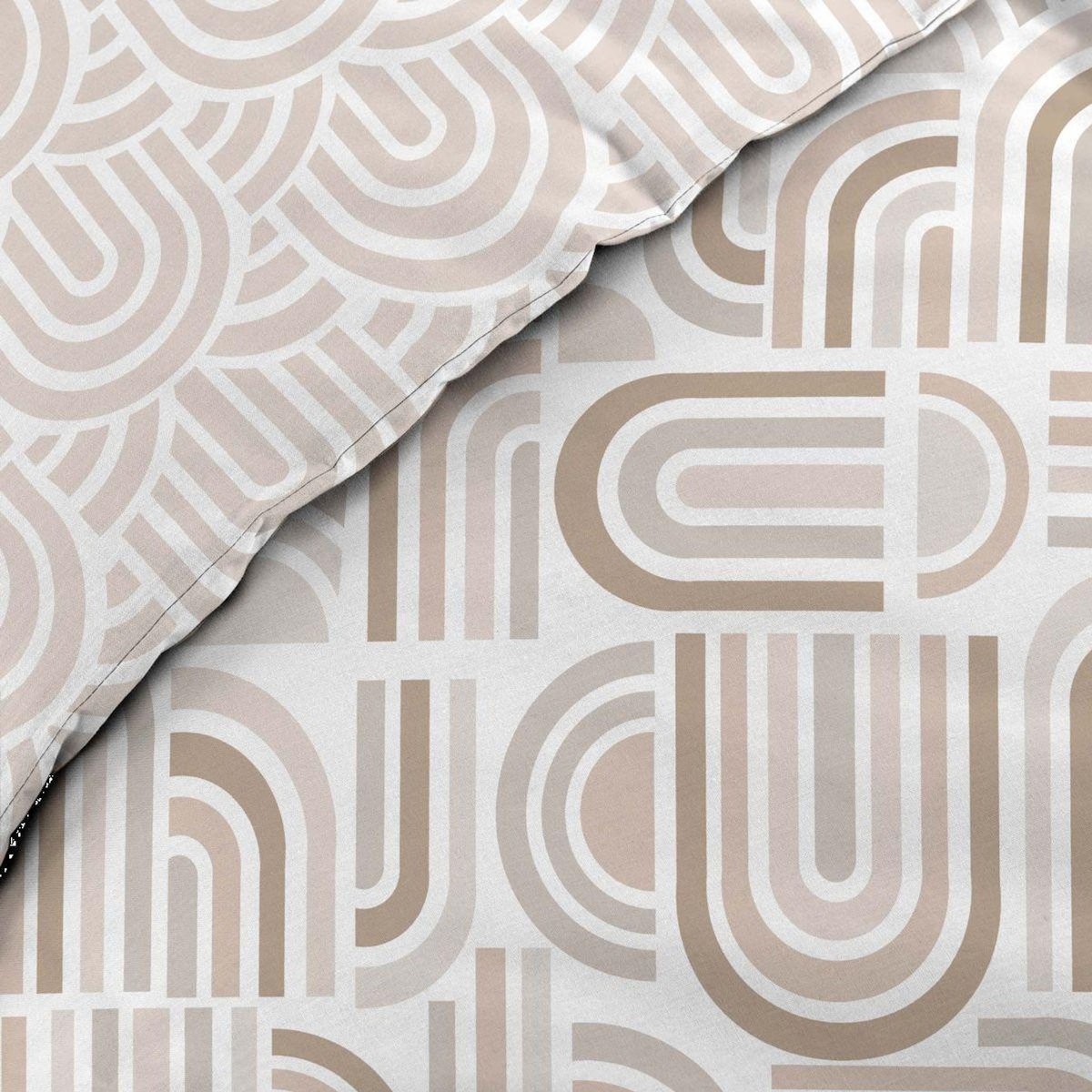 Paris Prix Parure de Lit 3 Pièces  Pandoris  240x220cm Beige