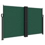 Voir la diapositive 2 : VIDAXL Auvent lateral retractable vert fonce 140x1200 cm