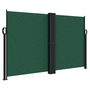 Voir la diapositive 2 : VIDAXL Auvent lateral retractable vert fonce 140x1200 cm