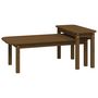 Voir la diapositive 2 : VIDAXL Ensemble de tables basses 2 pcs Marron miel Bois massif de pin