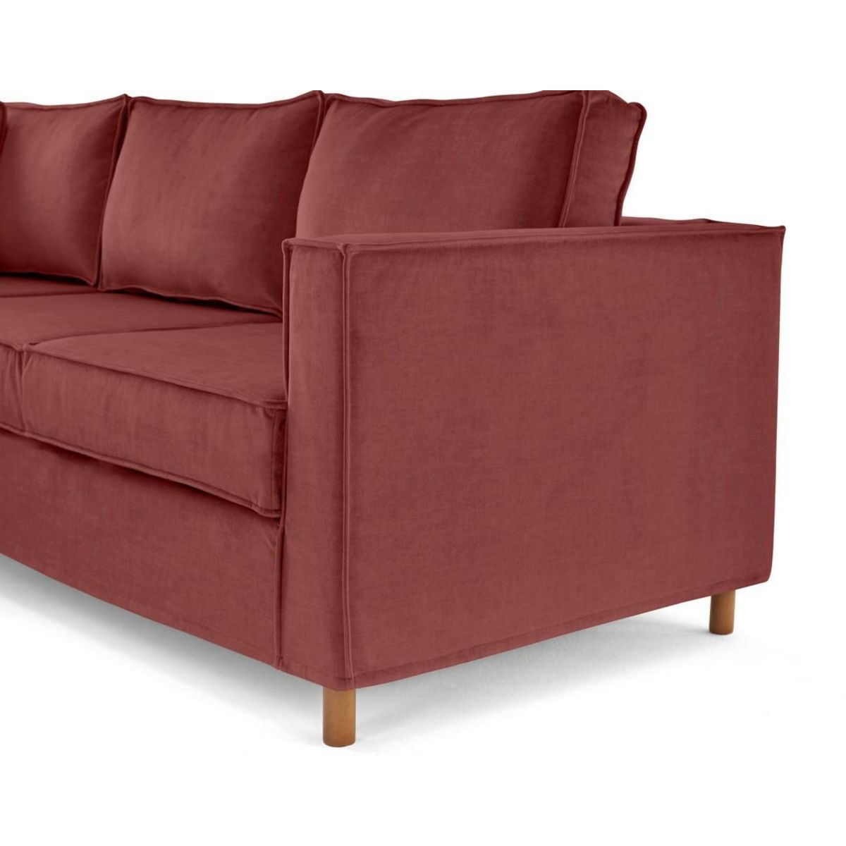 LISA DESIGN Jake - canapé déhoussable d'angle gauche 5 places en velours