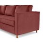 Voir la diapositive 5 : LISA DESIGN Jake - canapé déhoussable d'angle gauche 5 places en velours