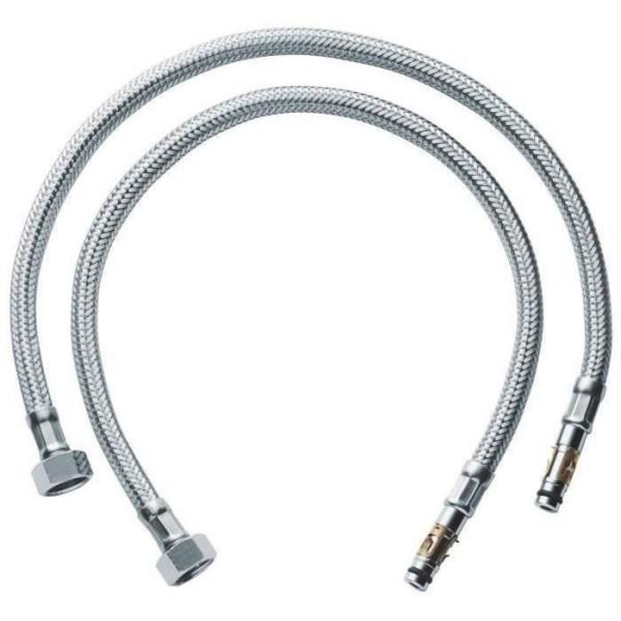 Voir la diapositive 2 : Grohe Flexible alimentation annelé - grohe - 45484000 - métal - 5 ans de garantie - pieces - paire de robinet