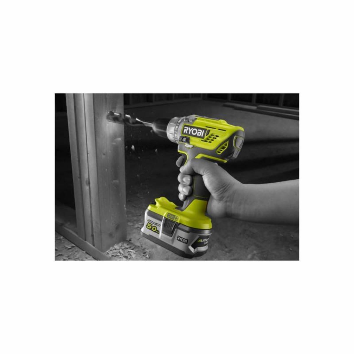 Ryobi Pack RYOBI Perceuse-visseuse R18DD3 - 18V One+ - 1 Batterie 2.0Ah - 1 Chargeur rapide