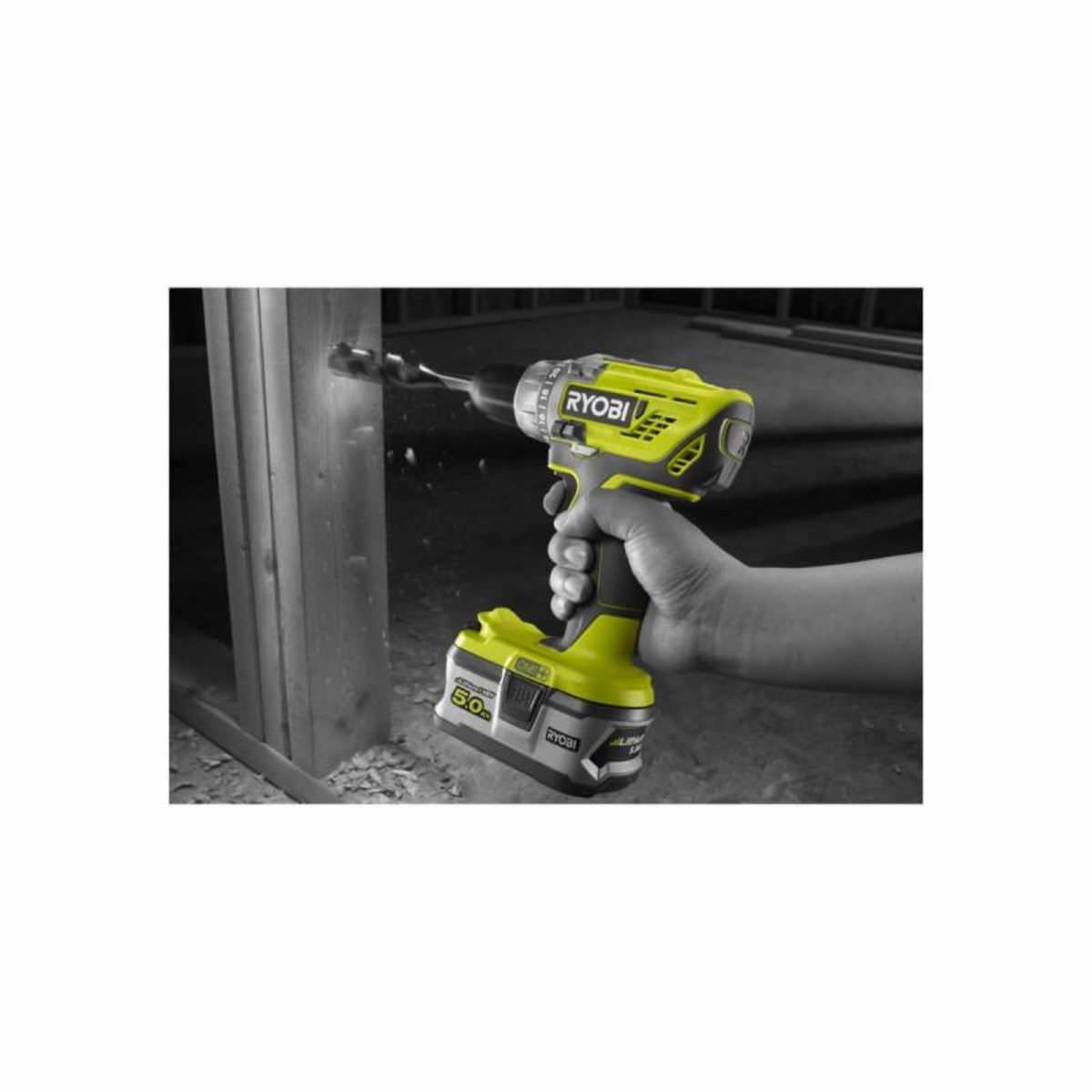 Ryobi Pack RYOBI Perceuse-visseuse R18DD3 - 18V One+ - 1 Batterie 2.0Ah - 1 Chargeur rapide