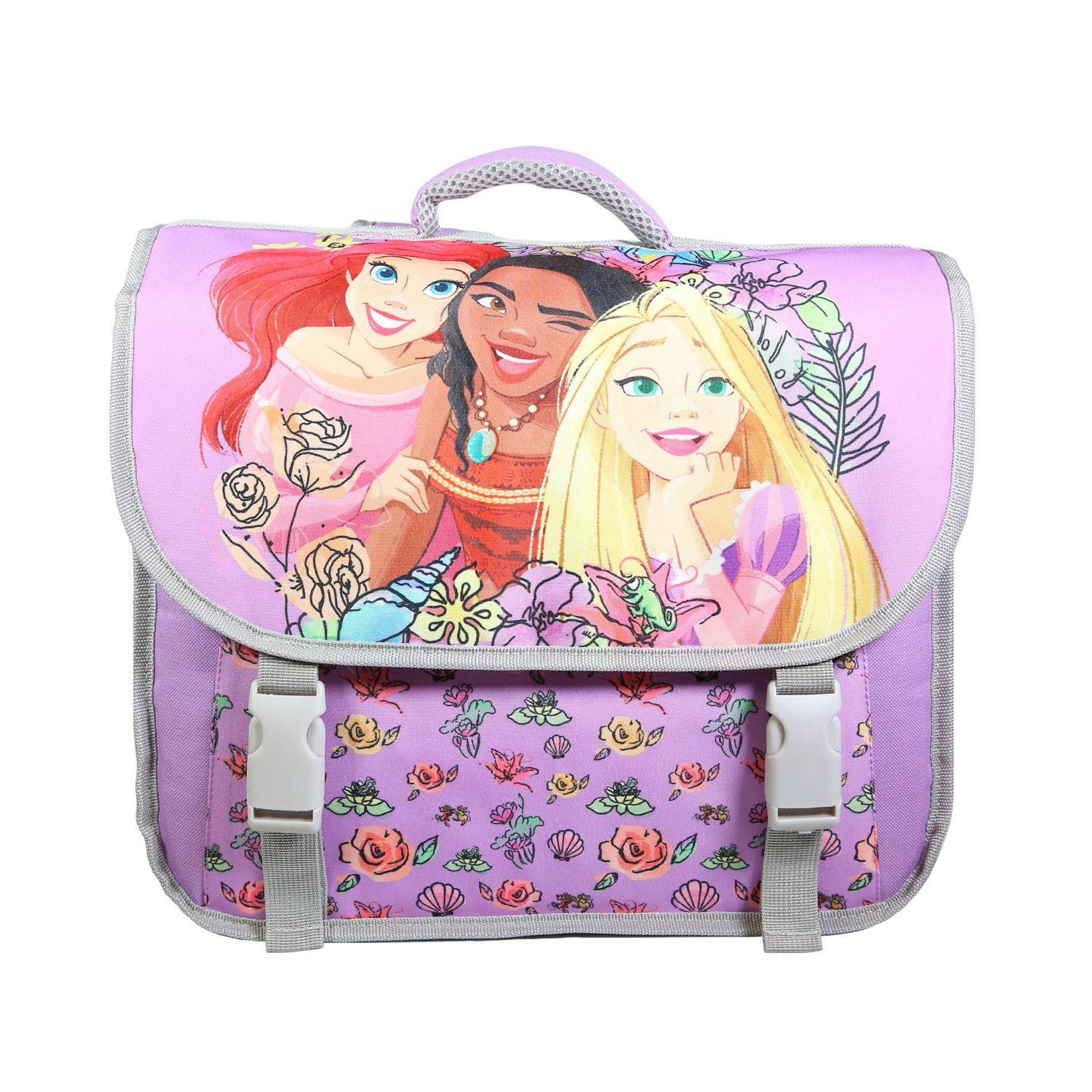 Bagtrotter BAGTROTTER Cartable 38 cm Princesses Violet Fleurs