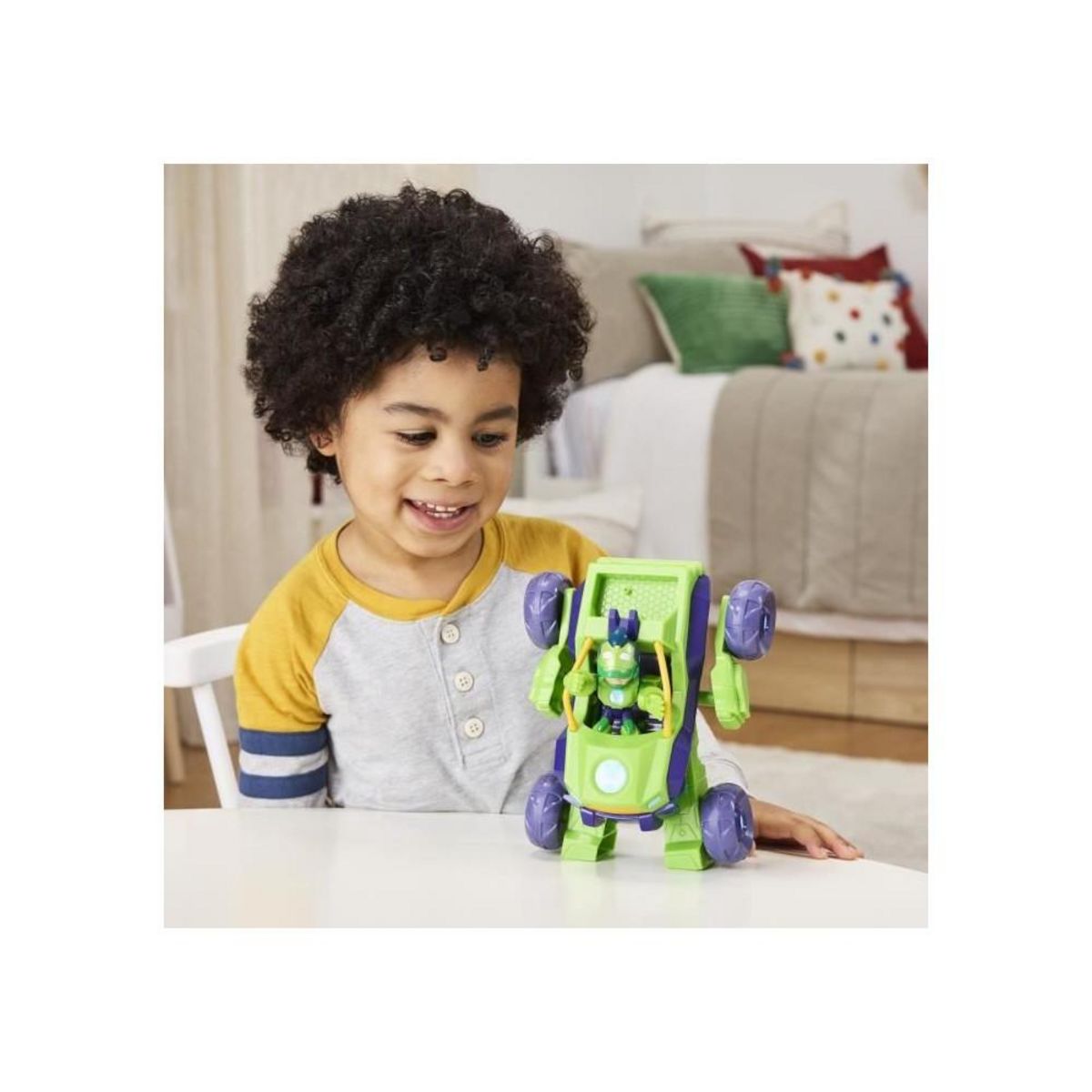 HASBRO Iron Hulk armure mecha et véhicule 2-en-1, Marvel Iron Man and his Awesome Friends, des 4 ans