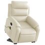 Voir la diapositive 3 : VIDAXL Fauteuil inclinable de massage electrique creme similicuir