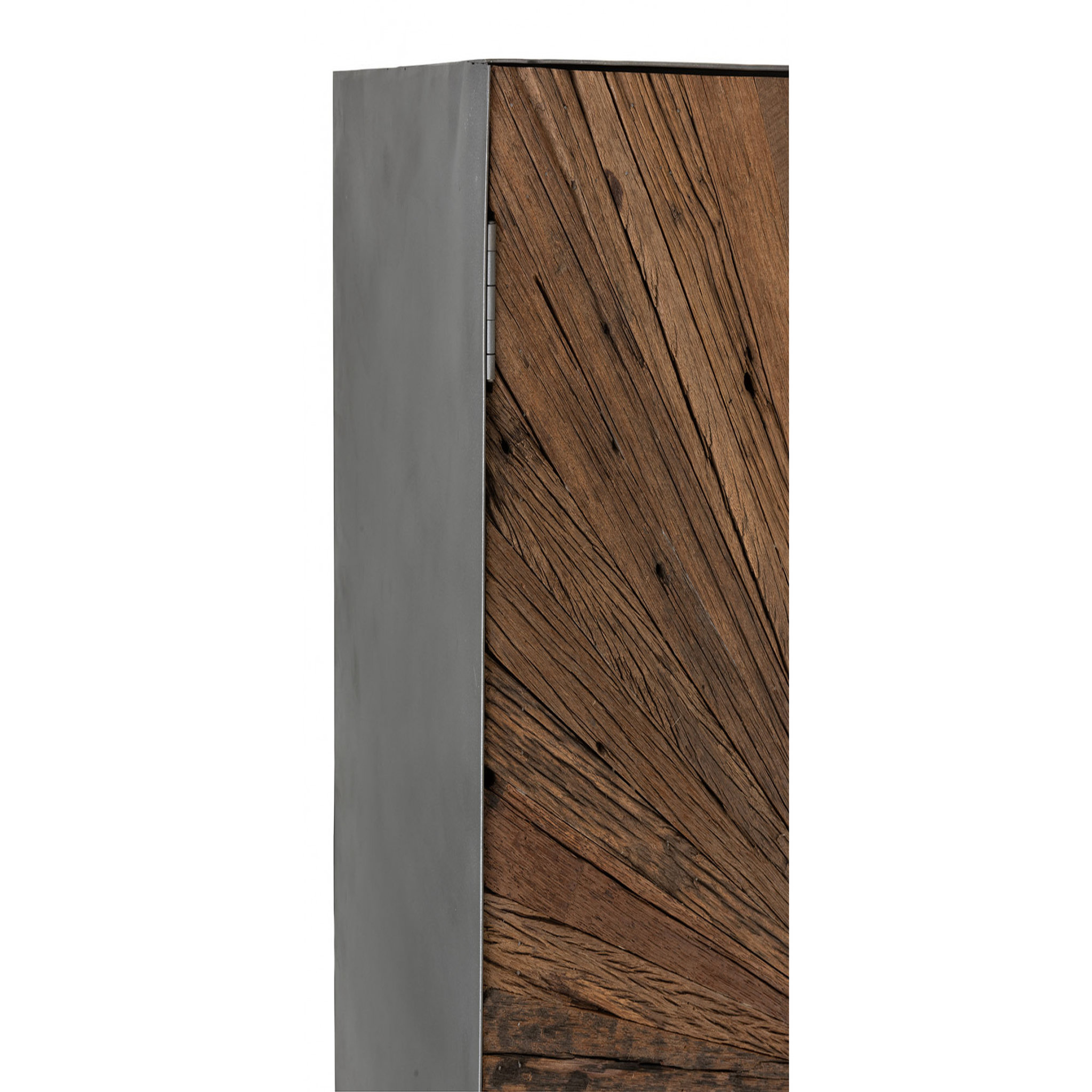 Voir la diapositive 4 : HELLIN Armoire bar en bois et pieds métal - SHINE