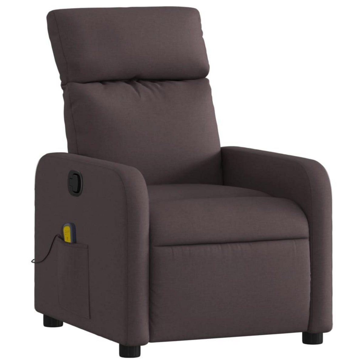 VIDAXL Fauteuil de massage inclinable Marron fonce Tissu