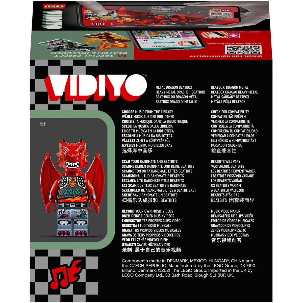 LEGO VIDIYO 43109 - Metal Dragon BeatBox Music Video Maker dès 7 ans