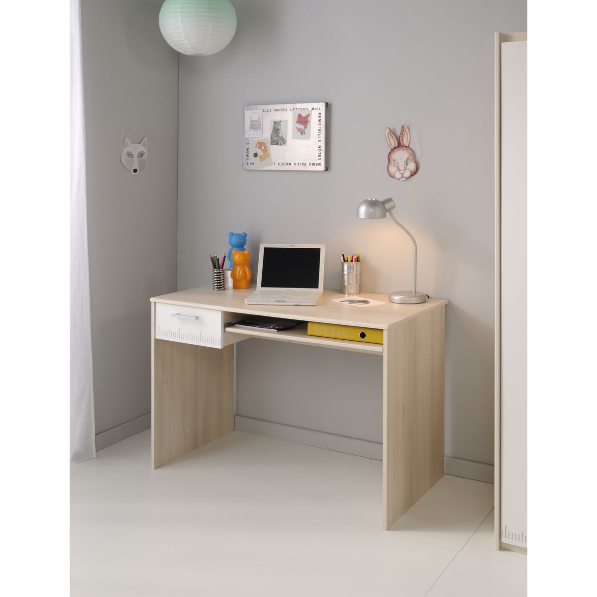Bureau enfant SACHA, 1 tiroir 