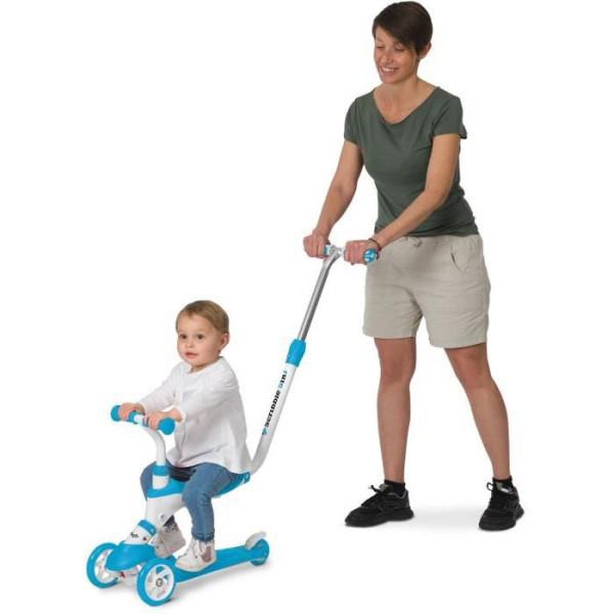 Voir la diapositive 4 : Mondo Draisienne velo  - mondo - on&go scribble 5-en-1 - pliable - noir / vert sauge