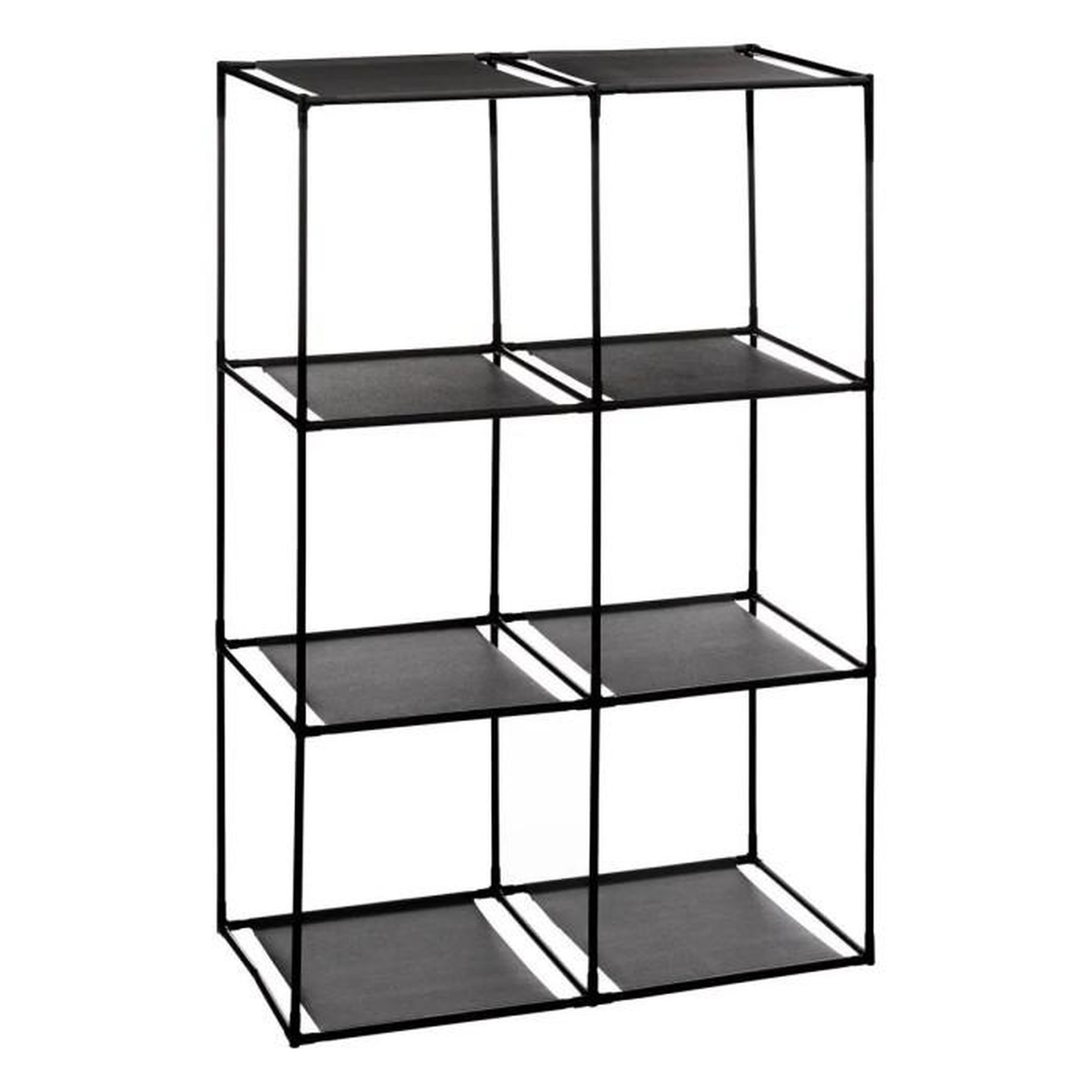 Voir la diapositive 2 : FIVE Étagère & 6 Boîtes de Rangement  Module  98cm Noir
