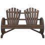 Voir la diapositive 4 : VIDAXL Chaise de jardin Adirondack 2 places bois de sapin massif