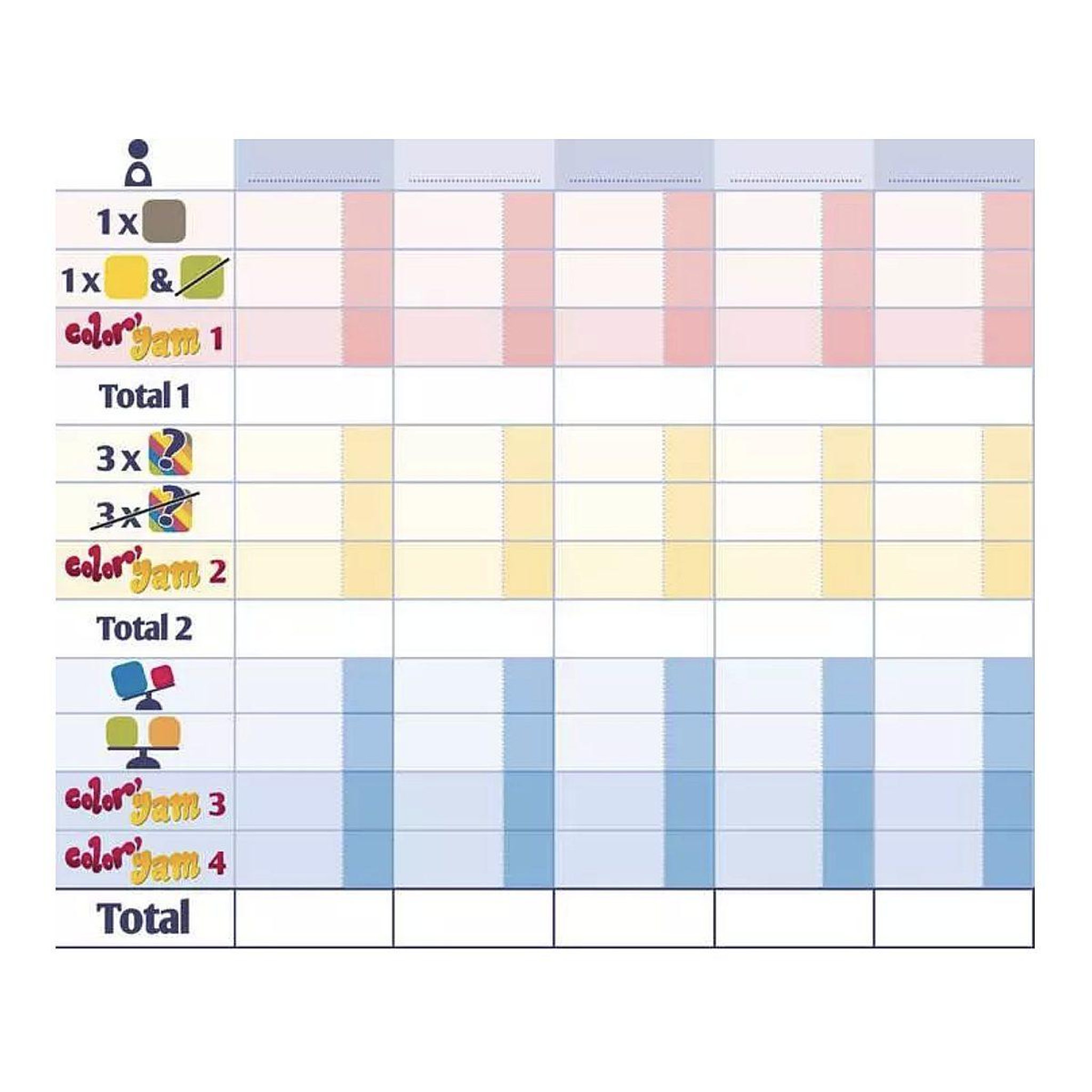 Voir la diapositive 3 : RAVENSBURGER Color'yam jeux de cartes et d'ambiance